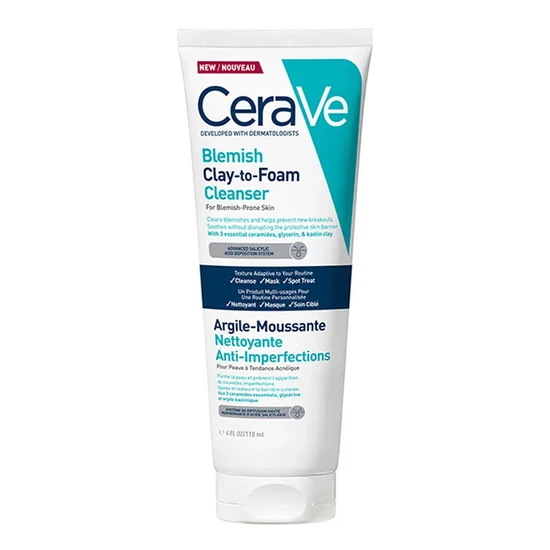 CeraVe Blemish Control Clay To Foam Cleanser For Blemish Prone Skin
