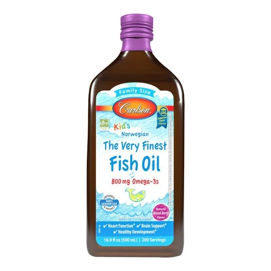 Carlson Labs Kid's The Very Finest Fish Oil 800mg Mixed Berry Liquid