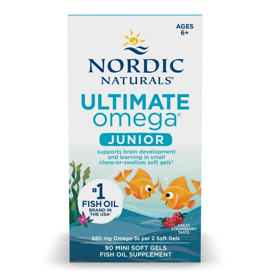 Nordic Naturals Ultimate Omega Fish Oil Junior 680mg Strawberry