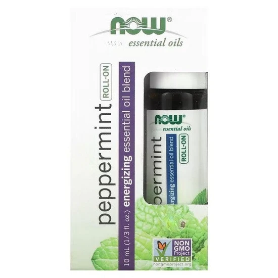 NOW Foods Essential Oil Roll-On Peppermint