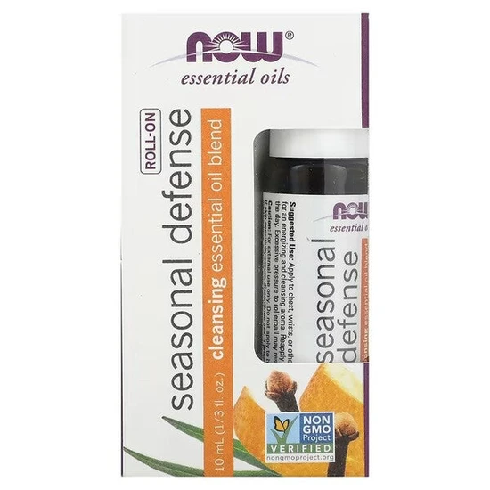 NOW Foods Essential Oil Roll-On Seasonal Defence