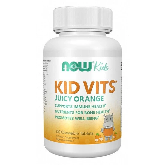 NOW Foods Kid Vits Juicy Orange Chewables