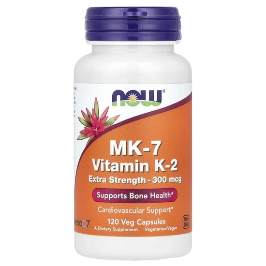 NOW Foods MK-7 Vitamin K-2 300mcg Extra Strength Capsules