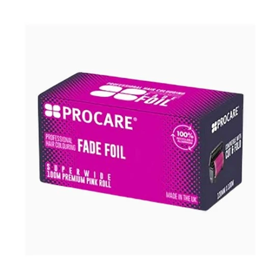 ProCare Superwide Hair Colouring Foils For Highlighting & Colouring Pink