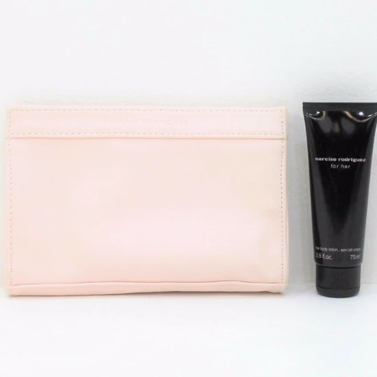 Narciso Rodriguez Makeup Pouch + Body Lotion