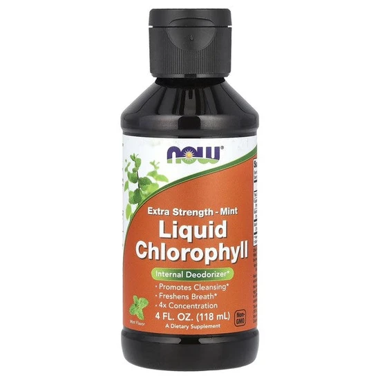 NOW Foods Extra Strength Liquid Chlorophyll, Mint
