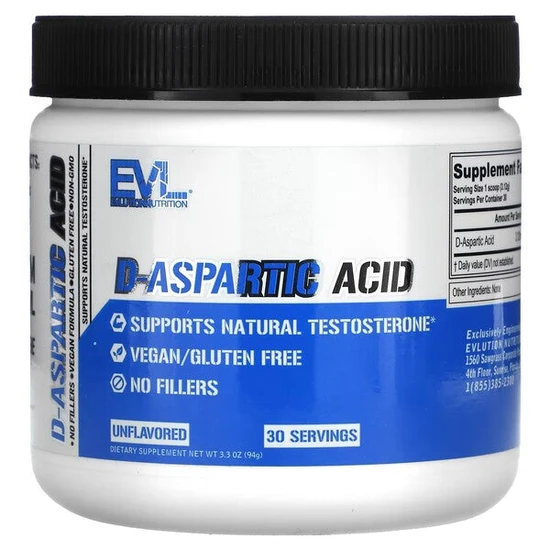 EVLution Nutrition D-Aspartic Acid