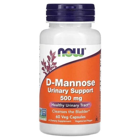 NOW Foods D-Mannose 500mg Capsules