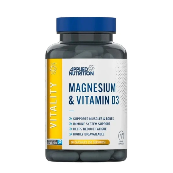 Applied Nutrition Magnesium & Vitamin D3 Capsules