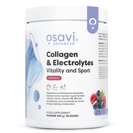 Osavi Collagen Electrolytes Vitality & Sport Wild Berry 390G
