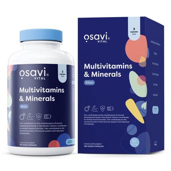 Osavi Multivitamins & Minerals Man Capsules 180 Capsules