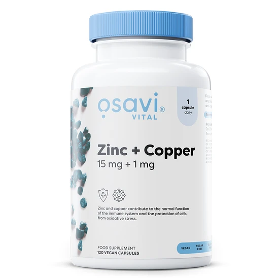 Osavi Zinc + Copper 15Mg + 1Mg Capsules 120 Capsules