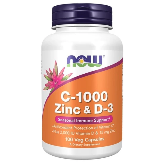 NOW Foods C-1000 Zinc & D- Capsules