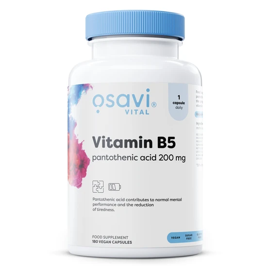 Osavi Vitamin B5 Pantothenic Acid Capsules 200Mg X 180