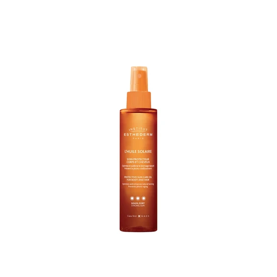 Institut Esthederm Protective Sun Care Oil For Body & Hair Strong Sun