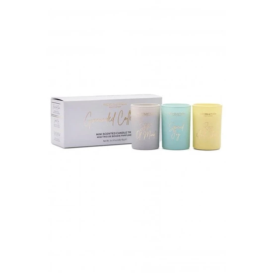 Revolution Mini Scented Candle Trio Grounded Collection
