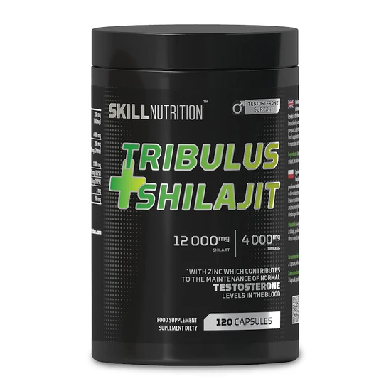Skill Nutrition Tribulus + Shilajit 120 Vegan Capsules
