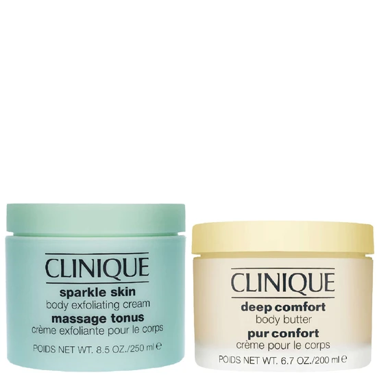 Clinique Sparkle Skin Body Exfoliating Cream & Deep Comfort Body Butter