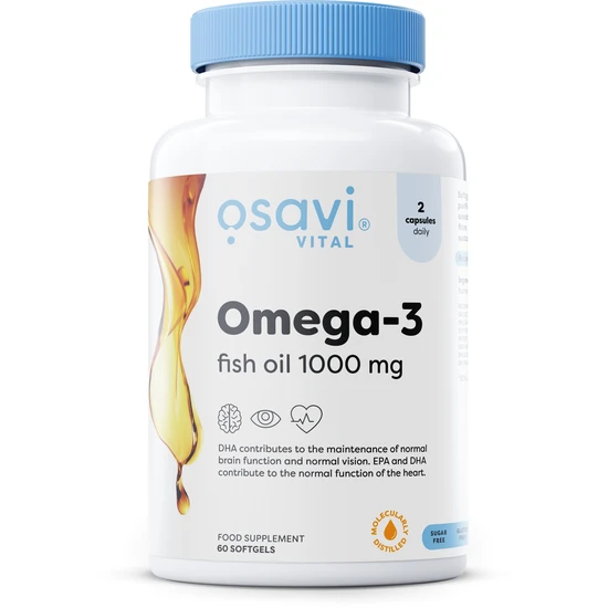 Osavi Omega-3 Fish Oil Molecularly Distilled 1000mg