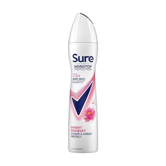 Sure Nonstop Protection 72h Body Heat Bright Bouquet Anti-Perspirant Spray