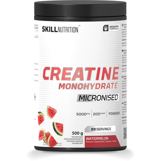 Skill Nutrition Micronised Creatine Monohydrate Flavoured, Watermelon
