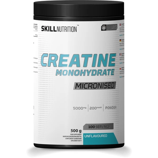 Skill Nutrition Micronised Creatine Monohydrate Unflavoured 500G