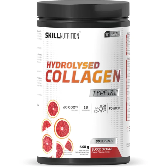 Skill Nutrition Hydrolysed Collagen Type I & III Blood Orange