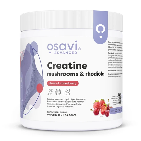Osavi Creatine Mushrooms & Rhodiola Cherry & Strawberry