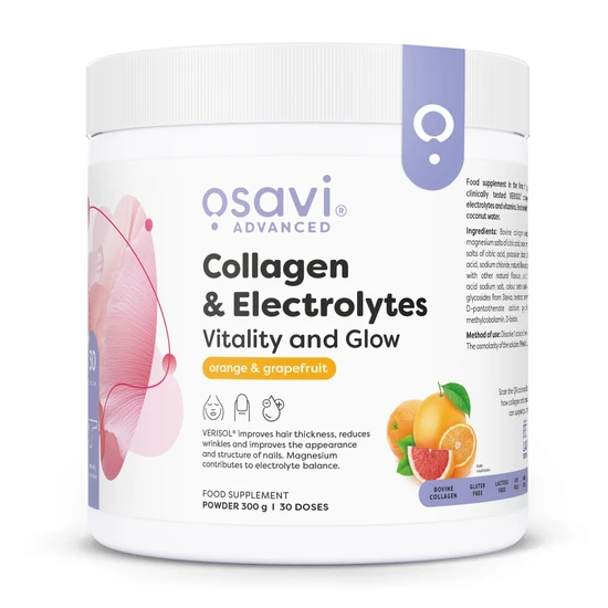 Osavi Collagen Electrolytes Vitality & Glow Orange & Grapefruit 300G