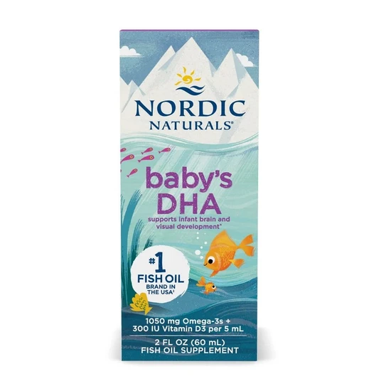 Nordic Naturals Baby's DHA Fish Oil 1050mg Omega-3 With Vitamin D3