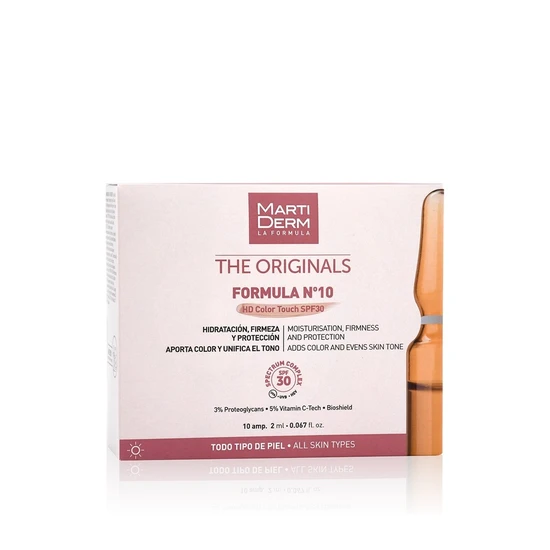 Martiderm The Originals Formula No10 HD Colour Touch Ampoules SPF 30