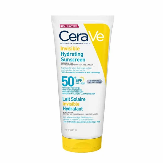 Cerave Invisible Hydrating Sunscreen Spf 50+ 177Ml
