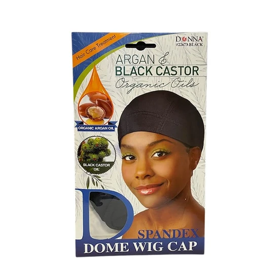 Titan Donna Donna Argan & Black Castor Spandex Dome Wig Cap 22673