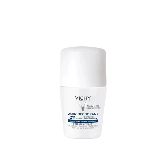 Vichy 24hr Deodorant Dry Touch Roll-On For Sensitive Skin