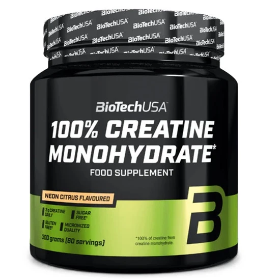 Biotechusa 100% Creatine Monohydrate 300G-Neon Citrus