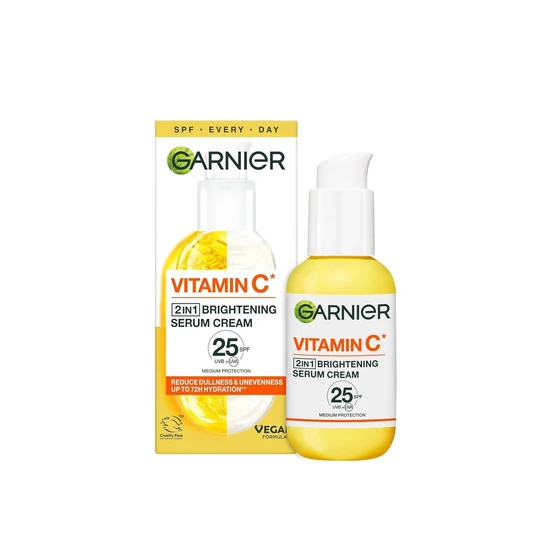 Garnier Vitamin C 2-In-1 Brightening Serum Cream SPF 25