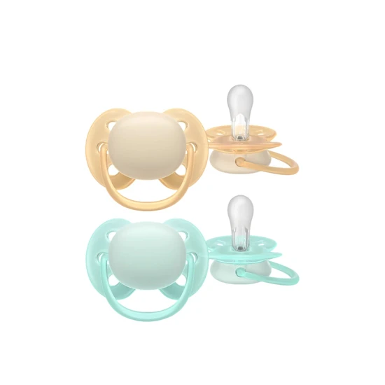 Philips Ultra Soft Pacifier 0-6m Yellow/Green