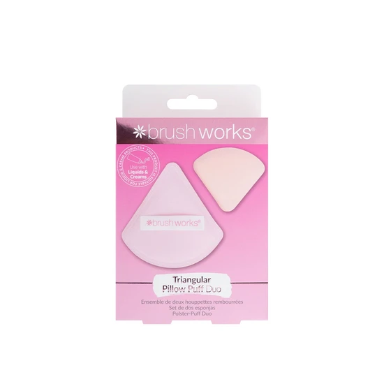 Brushworks Triangular Pillow Puff Duo