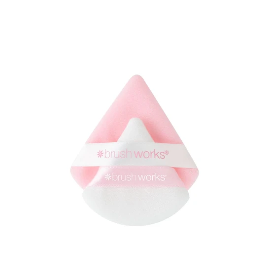 Brushworks Triangular Powder Puff Duo
