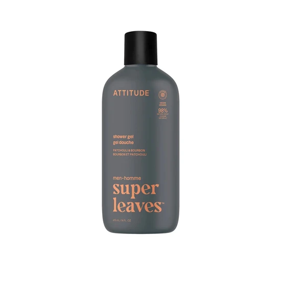 Attitude Super Leaves Men Shower Gel Patchouli & Bourbon