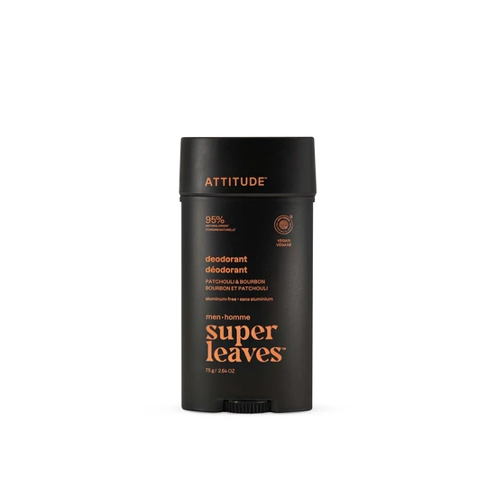 Attitude Super Leaves Men Deodorant Patchouli & Bourbon