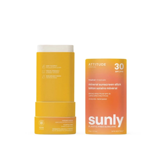 Attitude Sunly Mineral Sunscreen Stick SPF 30 Tropical