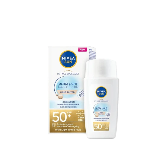 Nivea Sun Uv Face Specialist Ultra Light Daily Fluid Spf 50+ Light