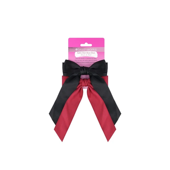 Brushworks Satin Hair Bow Duo