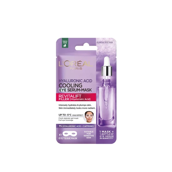 L'Oreal Paris Revitalift Filler Hyaluronic Cooling Eye Serum-Mask
