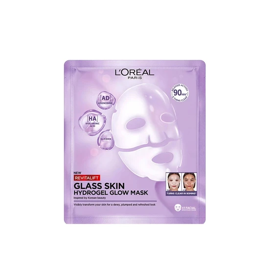 L'Oreal Paris Revitalift Filler Glass Skin Hydrogel Glow Mask