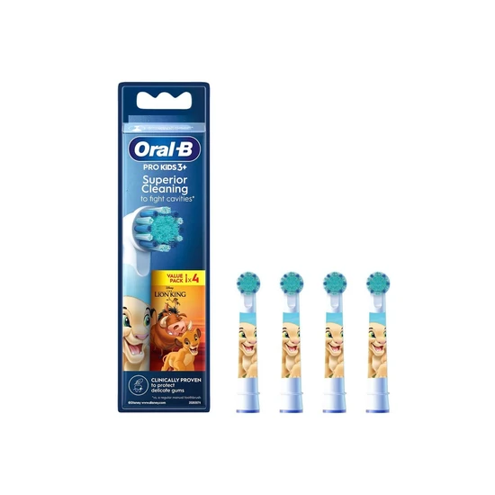 Oral B Pro Kids 3+ Years Replacement Head Electric Toothbrush Lion King