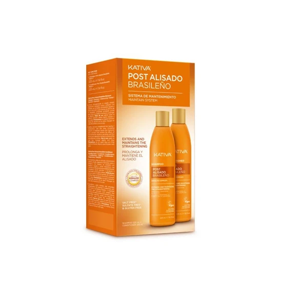 Kativa Post Brazilian Straightening Maintain System Kit