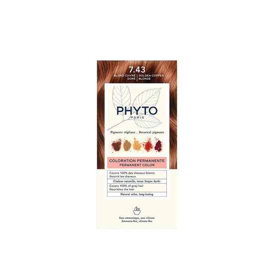 Phyto Phytocolor Permanent Colour 7.43 Copper Golden Blonde