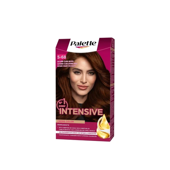 Schwarzkopf Palette Intensive Creme Colour Permanent Hair Dye 5-68 Light Chocolate Brown